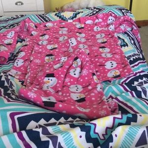 A nice pair of snowman winter pajamas